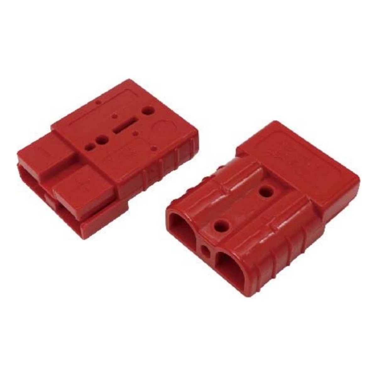 Роз'єм Anderson Powerpole SB50 50А 600В для кабелю 6AWG/13,3 мм², пара (2 шт), червоний