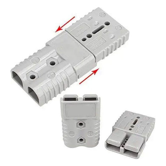 Роз'єм Anderson Powerpole SB120 120А 600В для кабелю 2AWG/35 мм², пара (2 шт), сірий