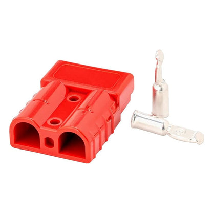 Роз'єм Anderson Powerpole SB50 50А 600В для кабелю 6AWG/13,3 мм², 1 шт, червоний