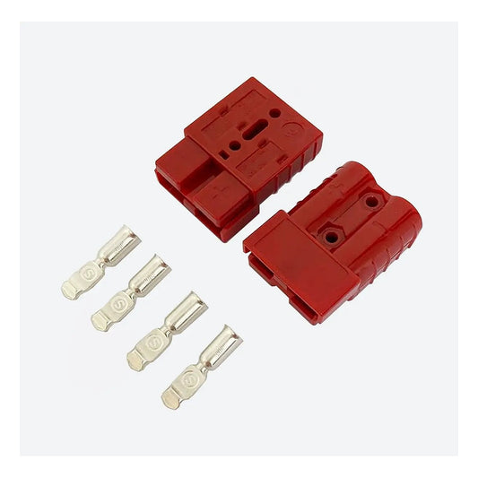 Роз'єм Anderson Powerpole SB175 175А 600В для кабелю 1/0AWG/53 мм², пара (2 шт), червоний