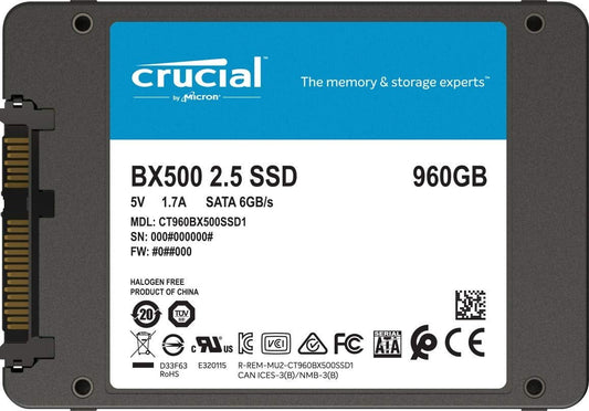 Накопитель SSD 2.5' 960GB MICRON (CT960BX500SSD1)