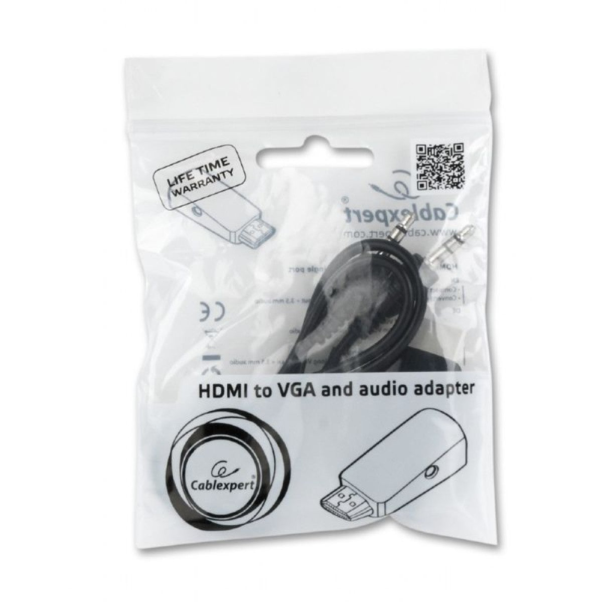 Перехідник HDMI to VGA Cablexpert (A-HDMI-VGA-02)
