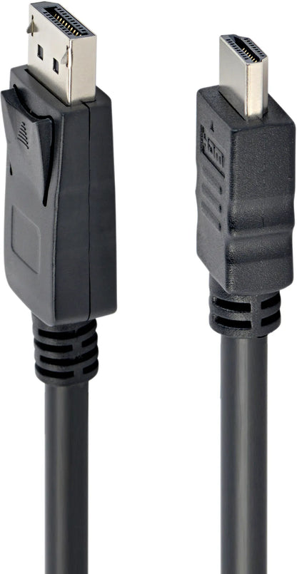 Кабель DisplayPort to HDMI 1.0m Кабельный аппарат (CC-DP-HDMI-1M)