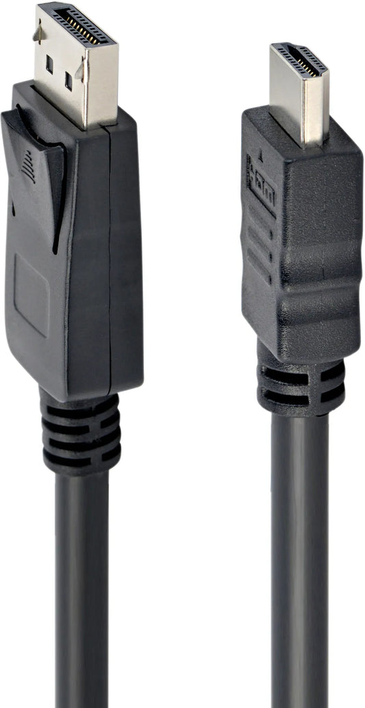 Кабель DisplayPort to HDMI 1.0m Кабельный аппарат (CC-DP-HDMI-1M)