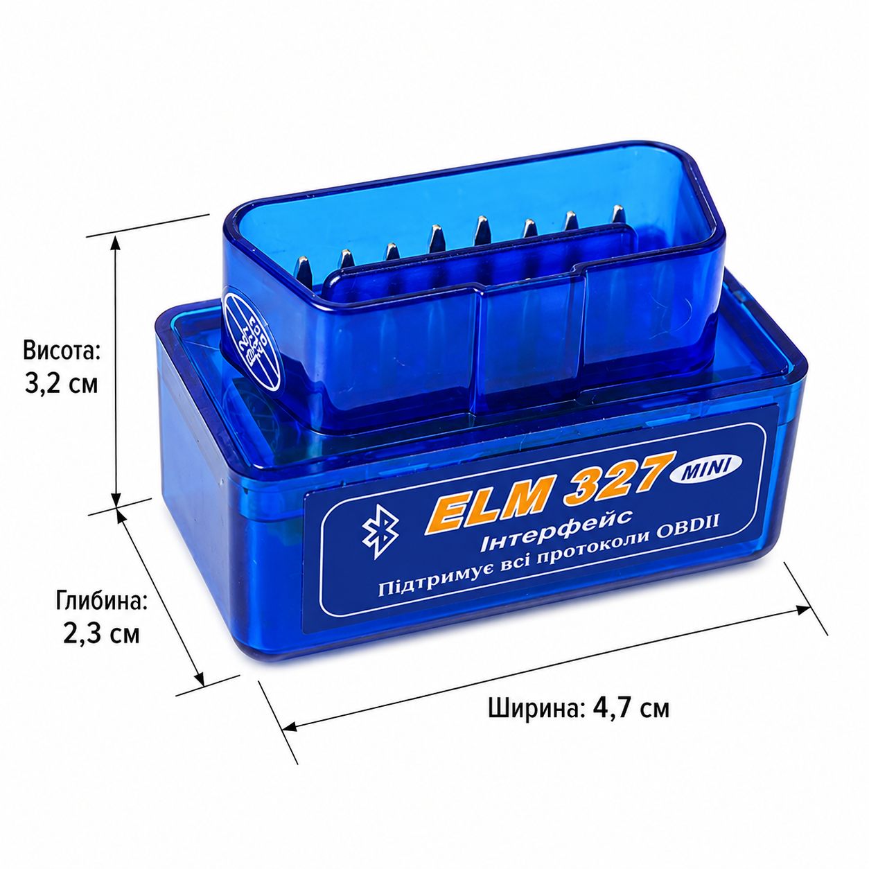 Автосканер ELM327 OBD2 Bluetooth v1.5 (2 плати, чіп PIC18F25K80)
