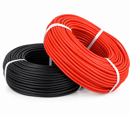 Кабель силіконовий 4AWG (25 мм²) мідний луджений, термостійкий, 1 м, червоний