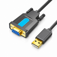 Кабель USB-RS232 female, 1.5 м, Prolific PL2303; Vention; grey-blue