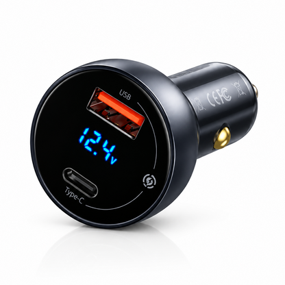 Baseus 65W car charger PPS PD/QC4.0 USB-C/USB-A