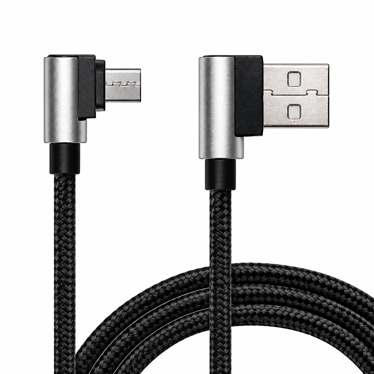 Data cable USB 2.0 AM to Micro 5P 1.0m Premium black REAL-EL (EL123500031)