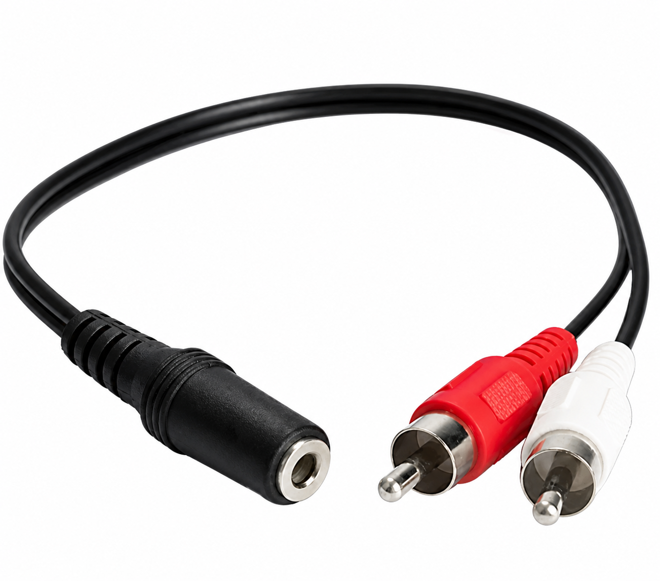 Аудиокабель 2 rca папа на aux 3.5 мм