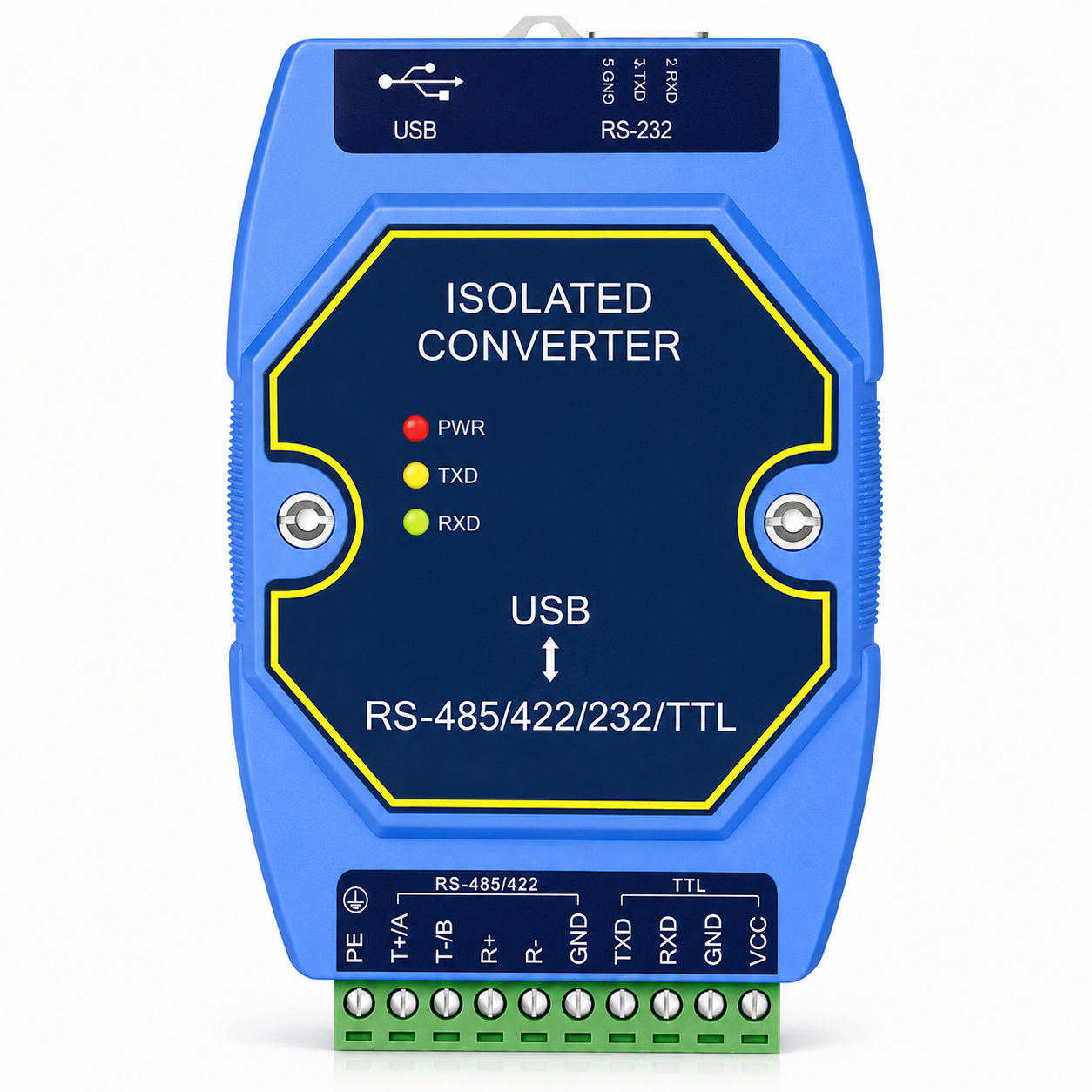 Промисловий конвертер USB Type-C в RS232/RS422/RS485/TTL CDSENT E810-U15 FTDI