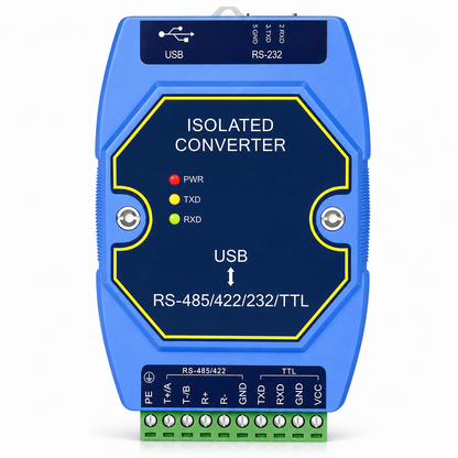 Промисловий конвертер USB Type-C в RS232/RS422/RS485/TTL CDSENT E810-U15 FTDI