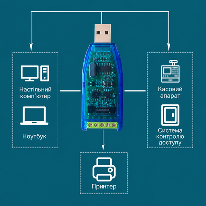Конвертер Industrial USB to RS485