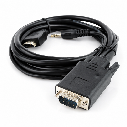 Кабель HDMI to VGA 3 метри Cablexpert (A-HDMI-VGA-03-10)