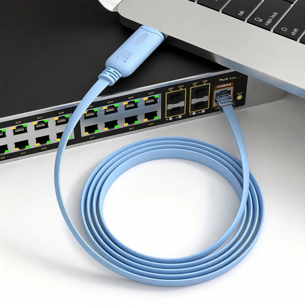 Кабель консольний для маршрутизатора Cisco; 1м; USB RS232 (RJ45), CH340