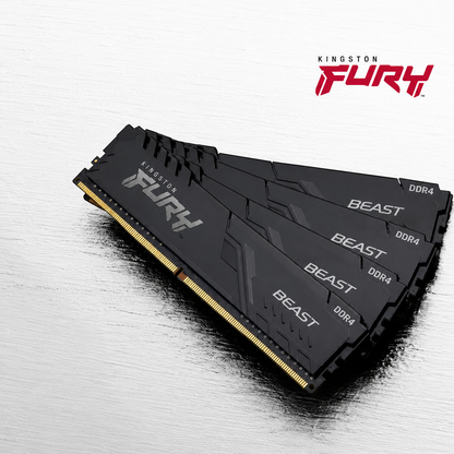 Модуль пам'яті DDR4 8GB 2666 MHz Fury Beast Black Kingston Fury (KF426C16BB/8)