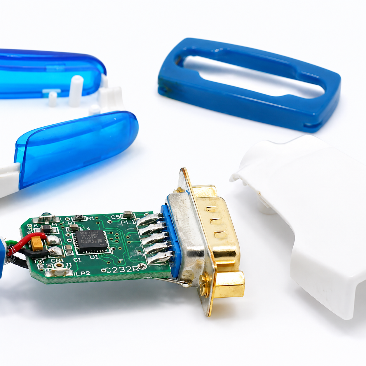 Кабель USB to RS232 FTDI 1 метр White