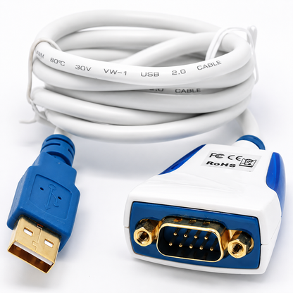 Кабель USB to RS232 FTDI 1 метр White