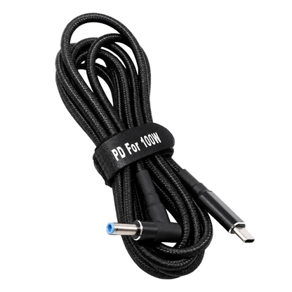 USB Type-C 100W кабель живлення DC 4.5×3.0*0.6 HP для зарядки ноутбука