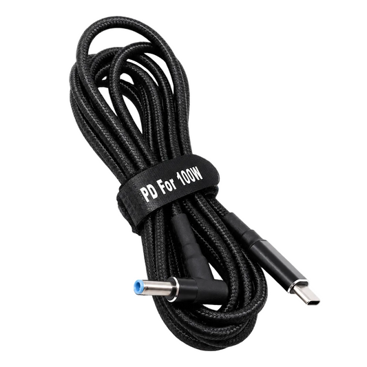 USB Type-C 100W кабель живлення DC 4.5×3.0*0.6 HP для зарядки ноутбука