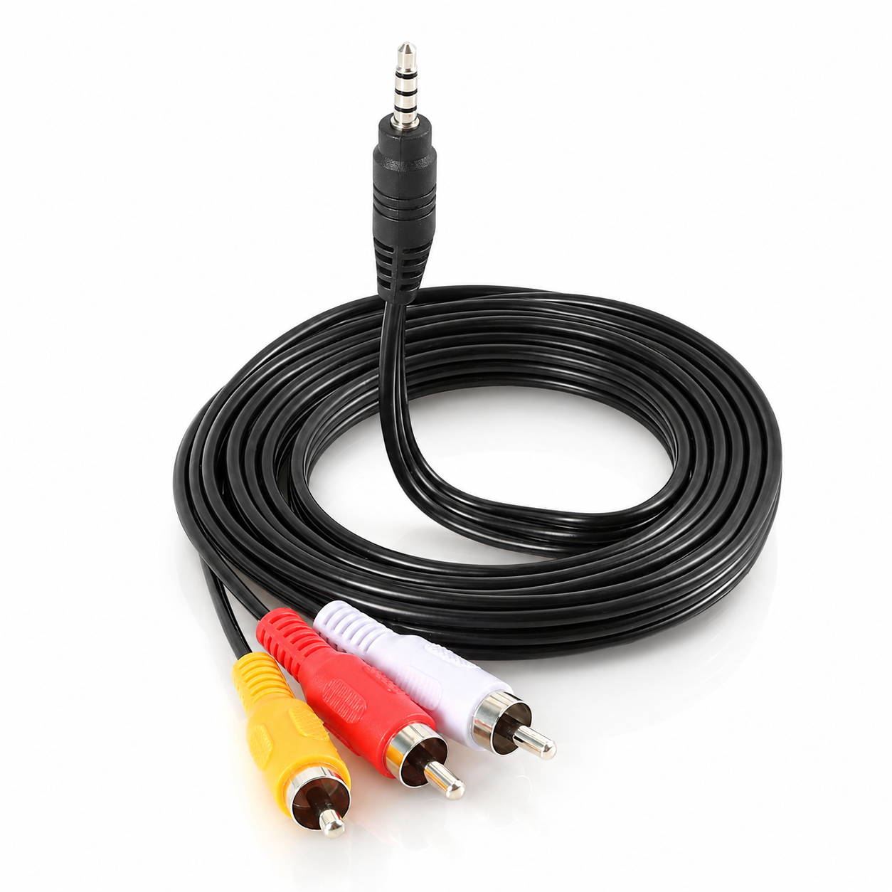 Кабель Jack 3.5 мм – 3 RCA AV тюльпан 1.5 м