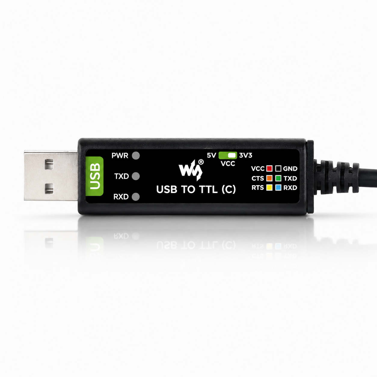 Кабель USB-C to TTL(C) 6-Pin Industrial, FT232RNL, Waveshare 26739