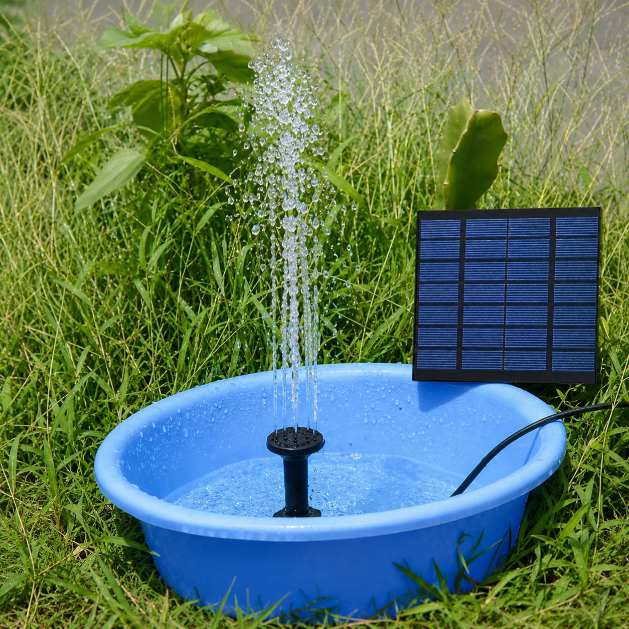 Фонтан – водяной насос на солнечной батарее 7V