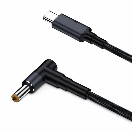 USB Type-C 100W power cable DC 4.0×1.7 for charging a laptop