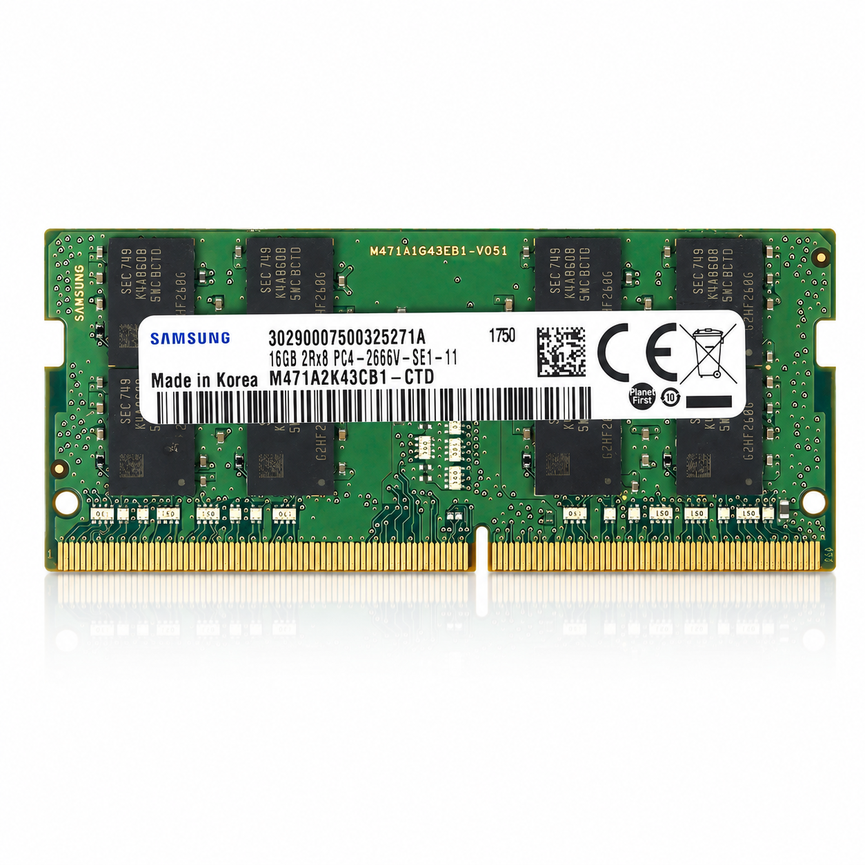 SoDIMM DDR4 16GB 2666MHz Samsung (M471A2K43CB1-CTD)