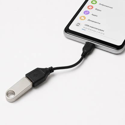 Дата кабеля EXTRADIGITAL OTG USB 2.0 AF - Micro USB M/ 0.1m/ 28 AWG/ Hi-Speed ​​(KBO1623)