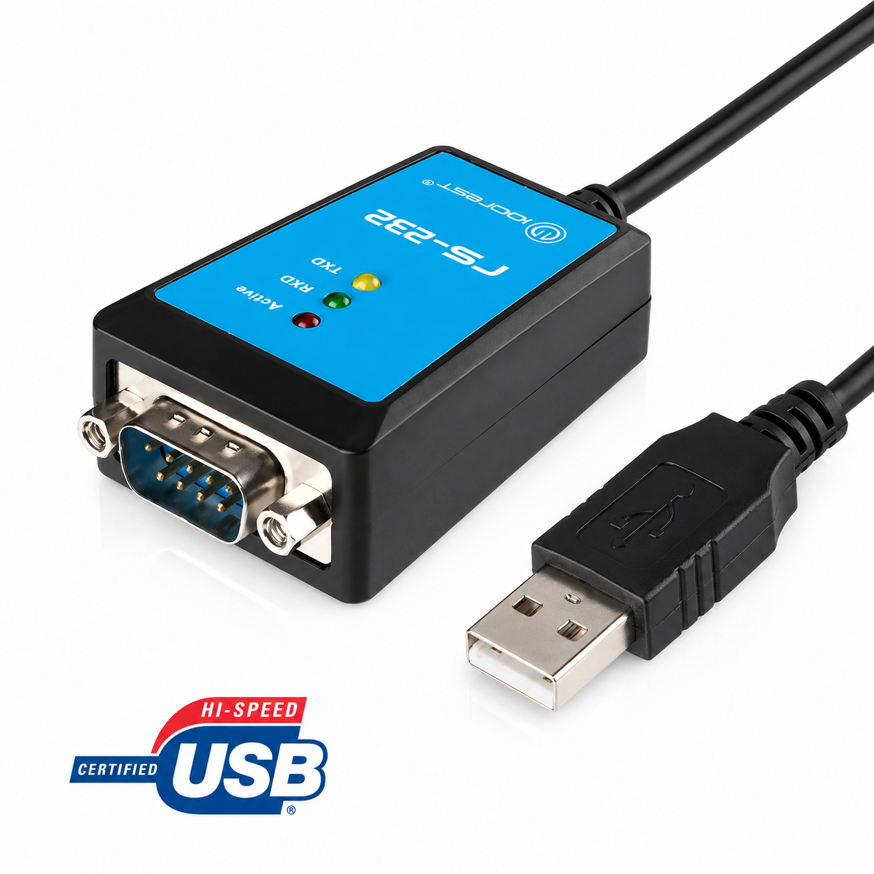 Кабель USB-RS232 FTDI 1.5м 3 LED