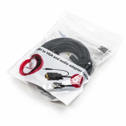 Кабель HDMI to VGA 3 метра Cablexpert (A-HDMI-VGA-03-10)