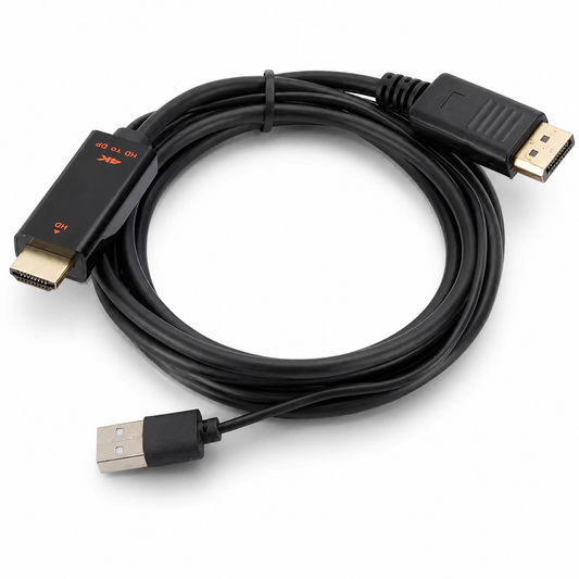 Кабель-конвертор HDMI to DisplayPort 4K 1.8м