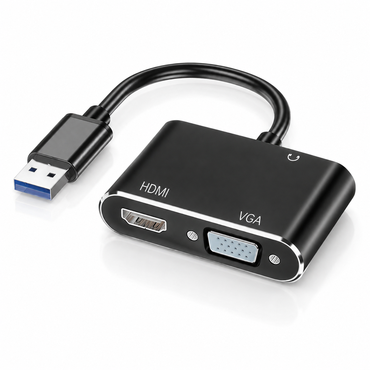 USB to HDMI and VGA adapter for connecting an additional monitor