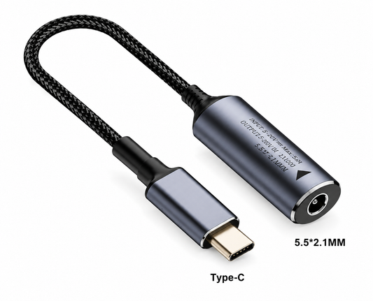 Переходник DC 5.5×2.1 на Type-C 140W для зарядки ноутбука