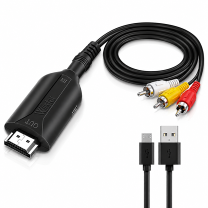 Кабель-конвертор AV RCA (тюльпан) to HDMI Wiistar micro