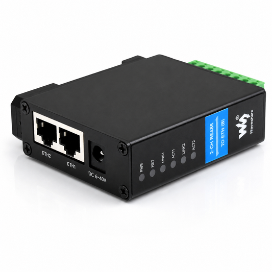 Адаптер Waveshare 2-CH RS485 TO ETH (B) (24962)