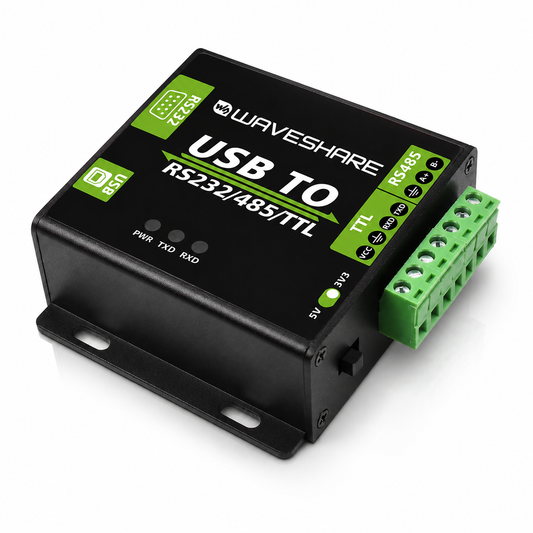 Industrial USB to RS232/RS485/RS422/TTL converter, FT232RL, Waveshare 15817