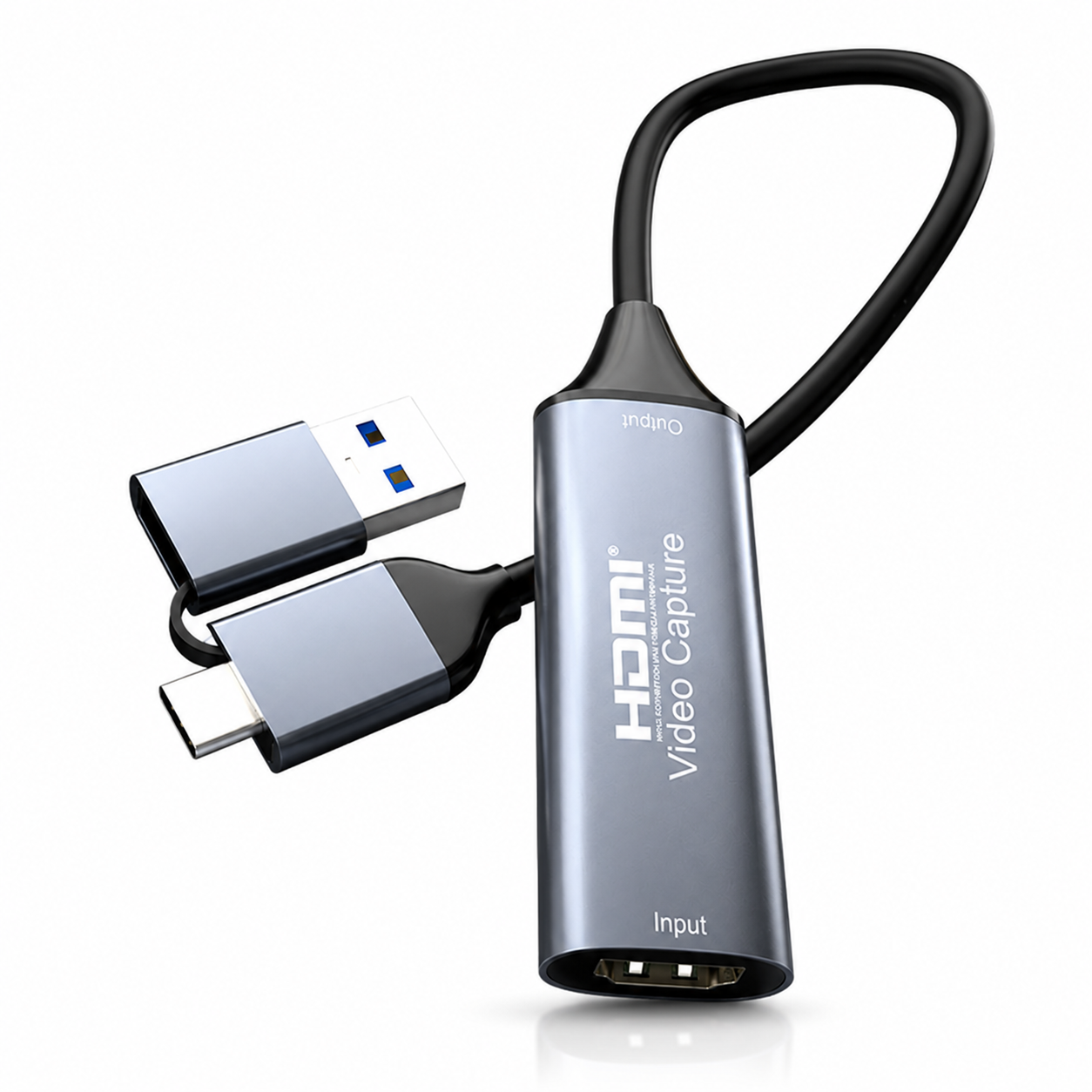 Карта відеозахвату зовнішня HDMI-USB Type-C, 1080P