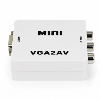 Переходник-конвертер VGA to AV RCA активен мини VGA2AV