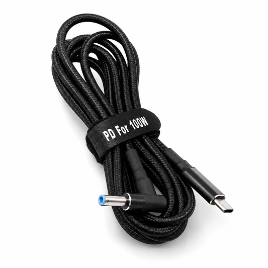 USB Type-C 100W кабель живлення DC 4.5×3.0*0.6 HP для зарядки ноутбука