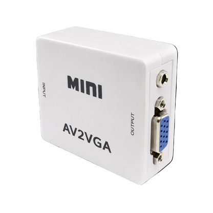 Перехідник-конвертер AV RCA/S-Video to VGA AV2VGA Mini активний Tishric 2T76