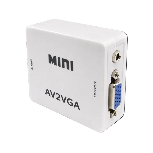 AV RCA/S-Video to VGA AV2VGA Mini active converter adapter Tishric 2T76