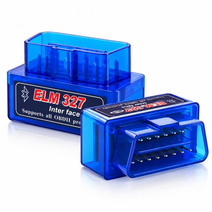 Car scanner ELM327 v1.5 OBD2 Bluetooth 1-board, blue