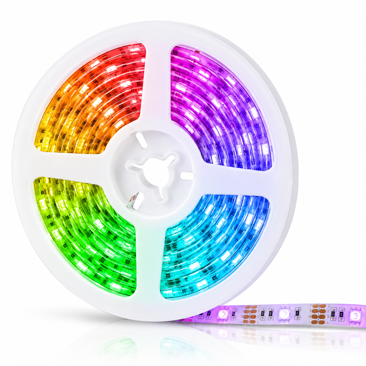 Светодиодная лента LED RGB 10 м с пультом управления.
