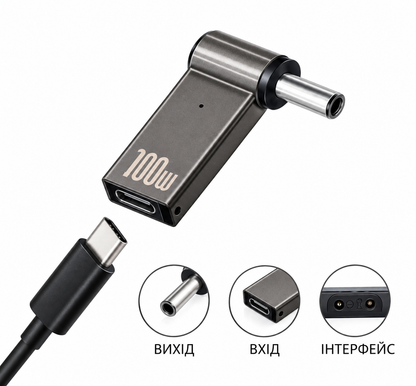 USB Type-C 100W адаптер питания для Asus Vivobook, Dell