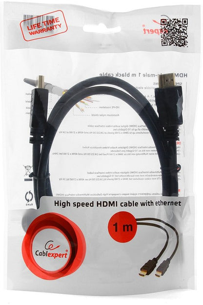 Кабель HDMI-HDMI 1.0m (CC-HDMI4-1M) 1м; v1.4