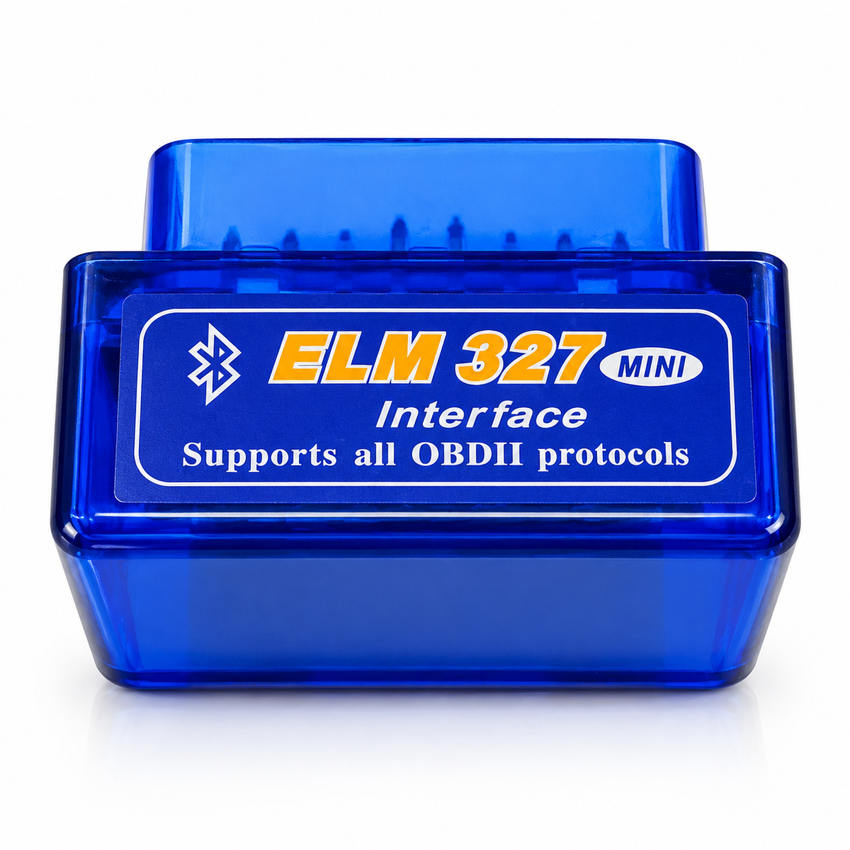 Car scanner ELM327 v1.5 OBD2 Bluetooth 1-board, blue
