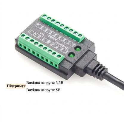 Isolated USB-C > RS232/485/422/TTL converter PCM-KW-469