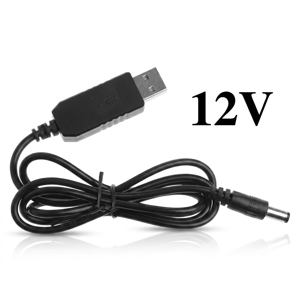 Кабель-переходник USB to DC 5.5X2.5 мм 5-12V для питания роутера